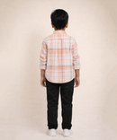 Kids Checked Cotton Shirt | Full Sleeve Casual Wear | Age 3–13 Years