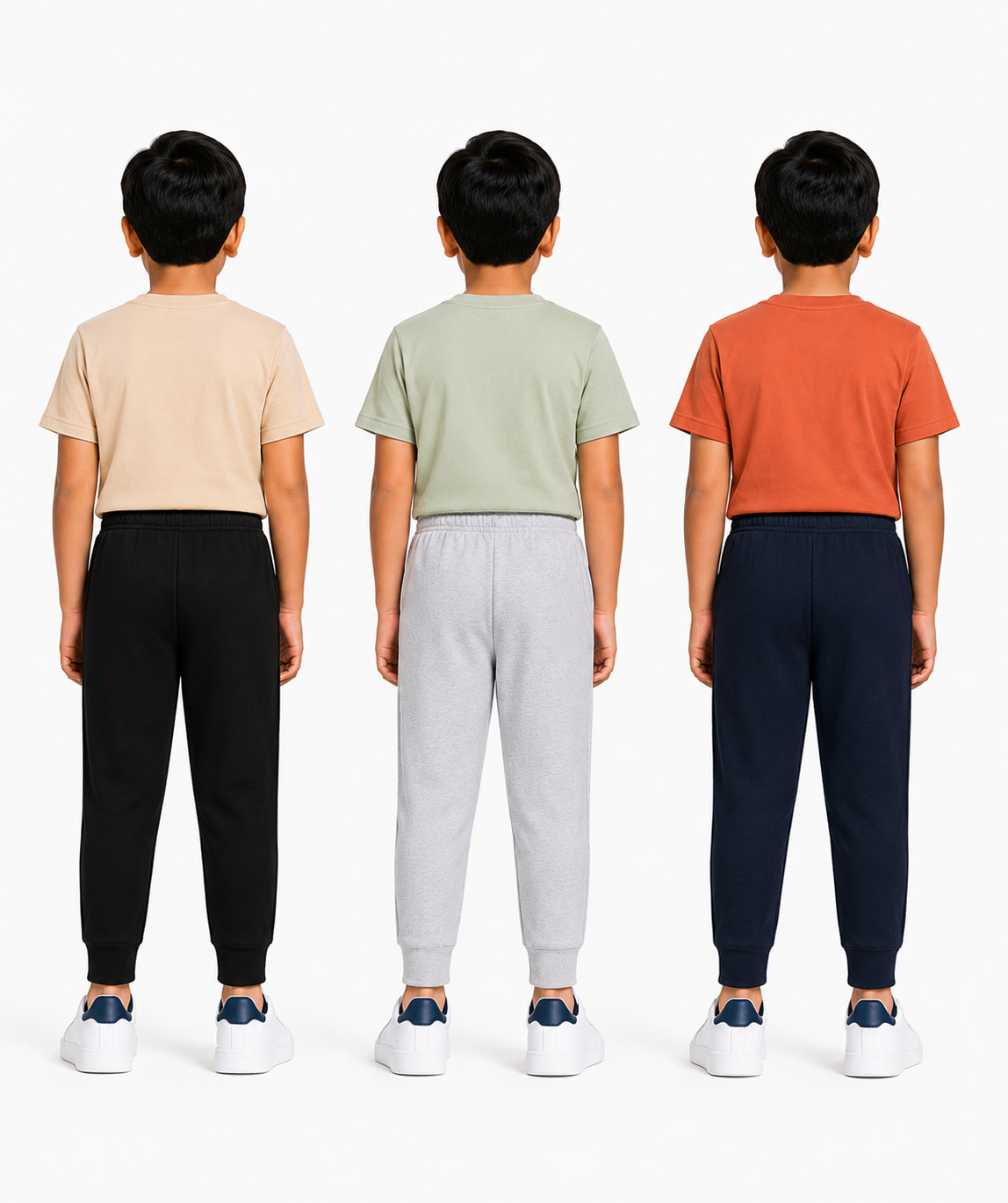 Boys Graphic Printed T-Shirt & Typography Track Pant Co-Ord Set | Age 2-5 Years | Pack Of 3 Set