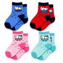 Cute Cartoon Ankle Socks for Baby Kids Casual Wear Multicolor |  Pack of 4 Combo