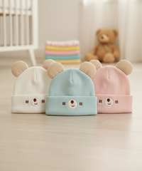 Premium Baby Beanie Cap for Babies and Kids | Imported Fleece Fabric