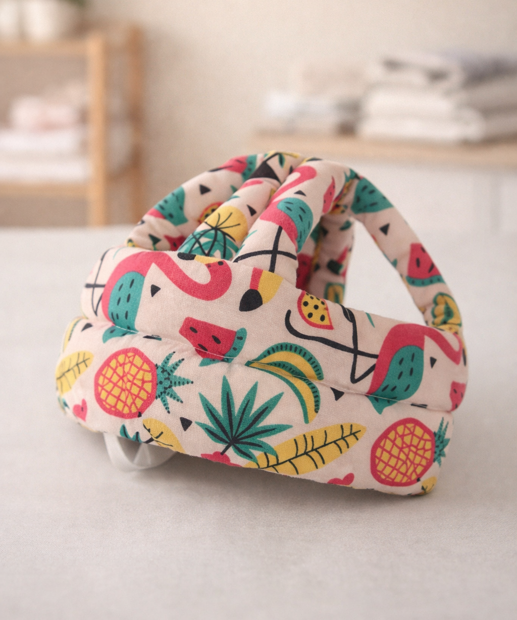 Baby Safety Helmet Head Protector | Soft Cushion Anti-Fall Protection Cap