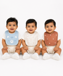 Baby Feeding Bibs 100% Pure Cotton for 3–12 Months (Pack of 3)