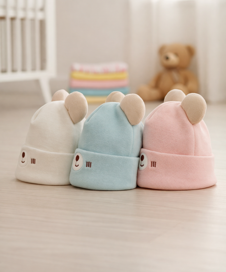 Premium Baby Beanie Cap for Babies and Kids | Imported Fleece Fabric