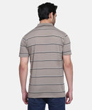 Mens Polo or Collar Stripes Tshirt with Pocket (Pack of 2)