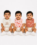 Baby Feeding Bibs 100% Pure Cotton for 3–12 Months (Pack of 3)