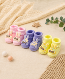 Soft Cotton Baby Booties | 0 to 12 Months | Pack of 3 Pairs Set