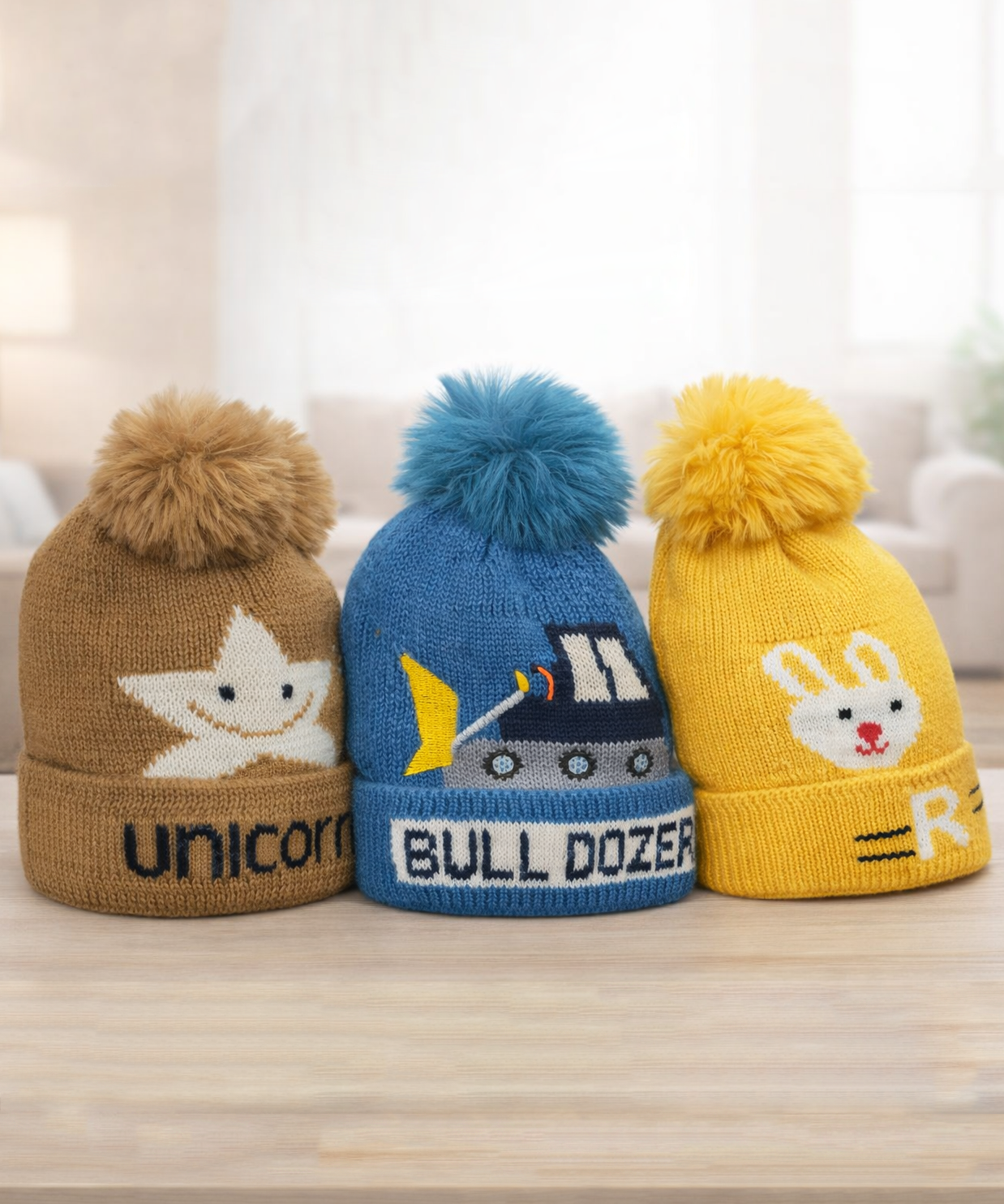 Premium Soft Cotton Baby Beanie Cap for Babies and Kids | Imported Woolen Fabric