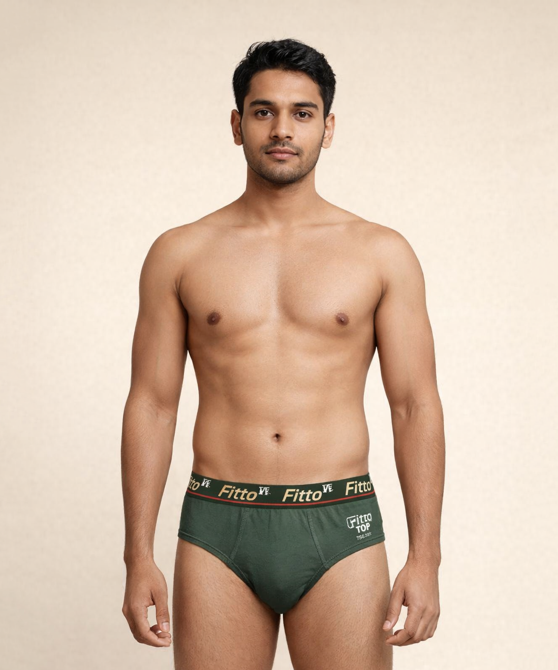 Fitto Spark Men's Brief's Top Underwear 100% Pure Cotton | (Pack of 5)