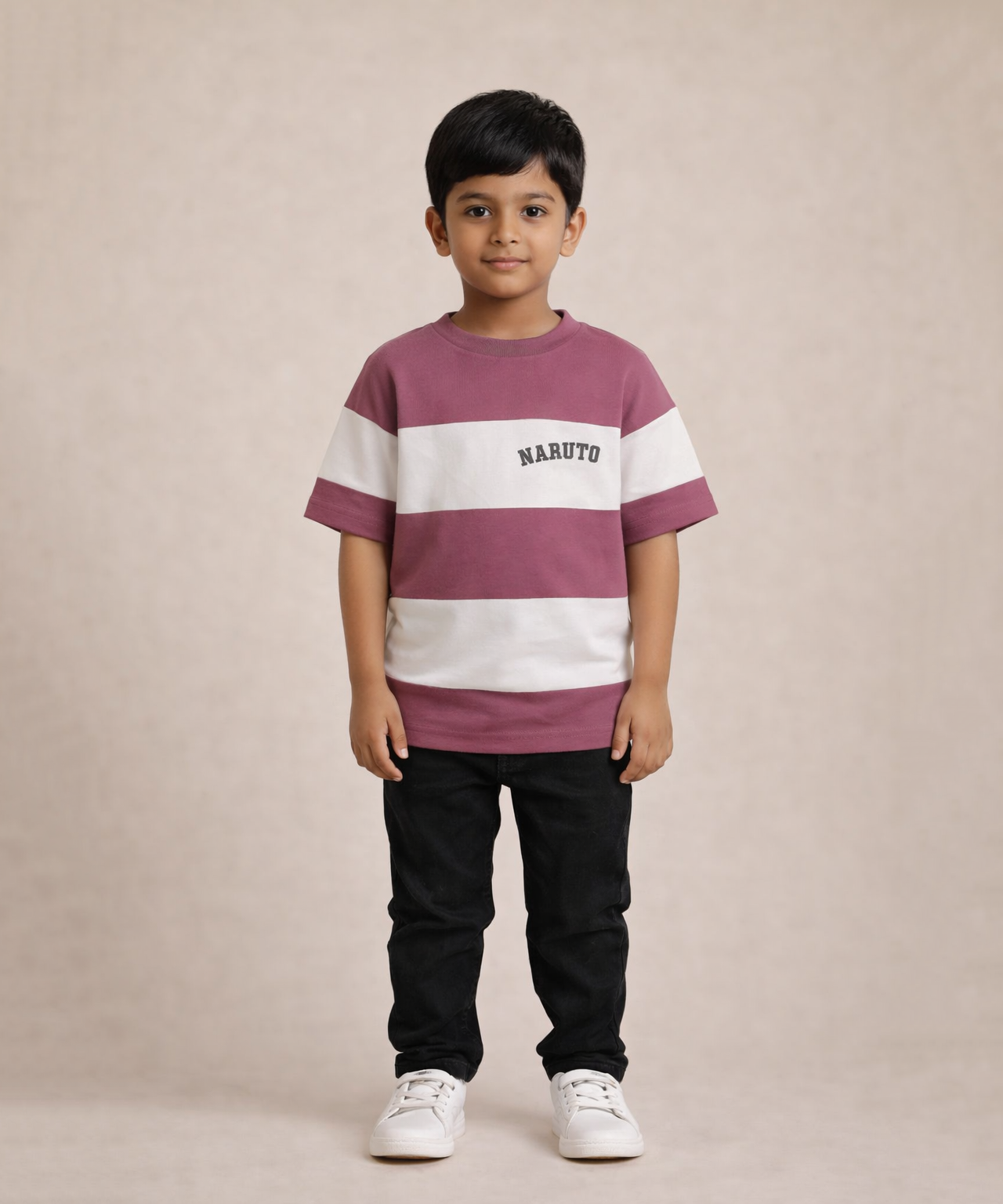 Boys Five Sleeve Cotton T-Shirt for Kids | Casual Everyday Wear