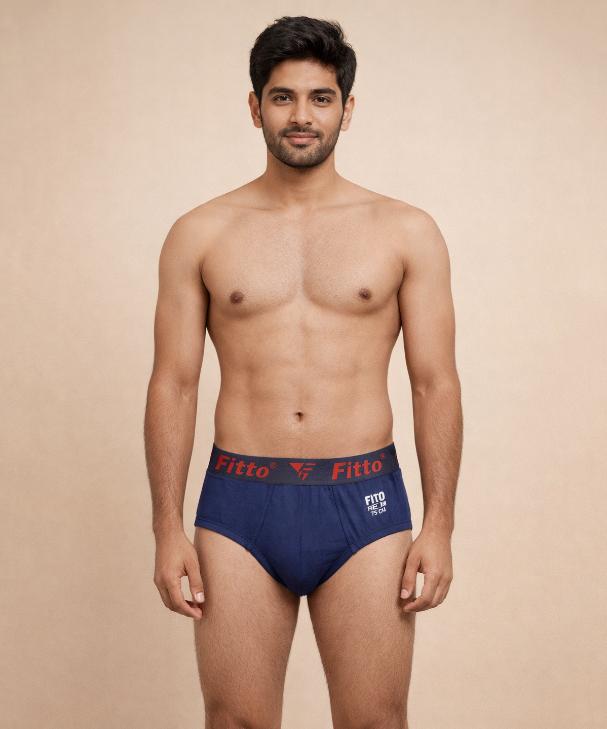 Fitto Spark Men's Brief's Red Underwear 100% Pure Cotton | (Pack of 5)