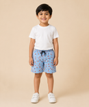 Kids Printed Cotton Shorts for Boys | Age - 5 to 6 Years & 7 to 8 Years | Soft Elastic Waist Casual Summer Shorts | Pack Of 1 Piece
