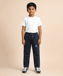 Boys Cotton Track Pant | Plain Navy Blue Color | Age 3 to 12 Years