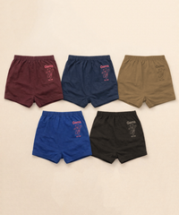Boy Kids Gems Plain Underwear Brief 100% Pure Cotton | (Pack of 5)