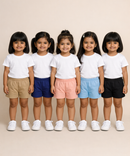 Pure Cotton Plain Shorts for Boys Kid with Elastic Age 1 to 4 Years (Pack of 10)