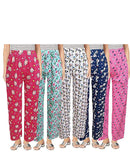 Women's 100% Printed Soft Cotton Night Wear - Pyjama (Pack of 3)