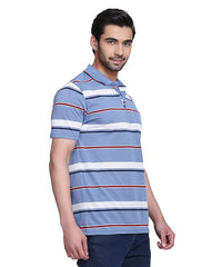 Mens Polo or Collar Stripes Tshirt with Pocket (Pack of 2)
