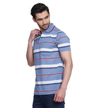 Mens Polo or Collar Stripes Tshirt with Pocket (Pack of 2)