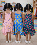 Fish Frock Floral Printed | Casual wear for Girl Kids Age 2 To 7 Years (Pack of 3)