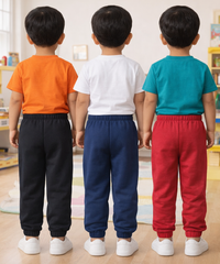 Cotton Track Pant with Bottom Cuff | Random Cartoon Printed | Age 0 to 5 Years (Pack of 3 Pieces)