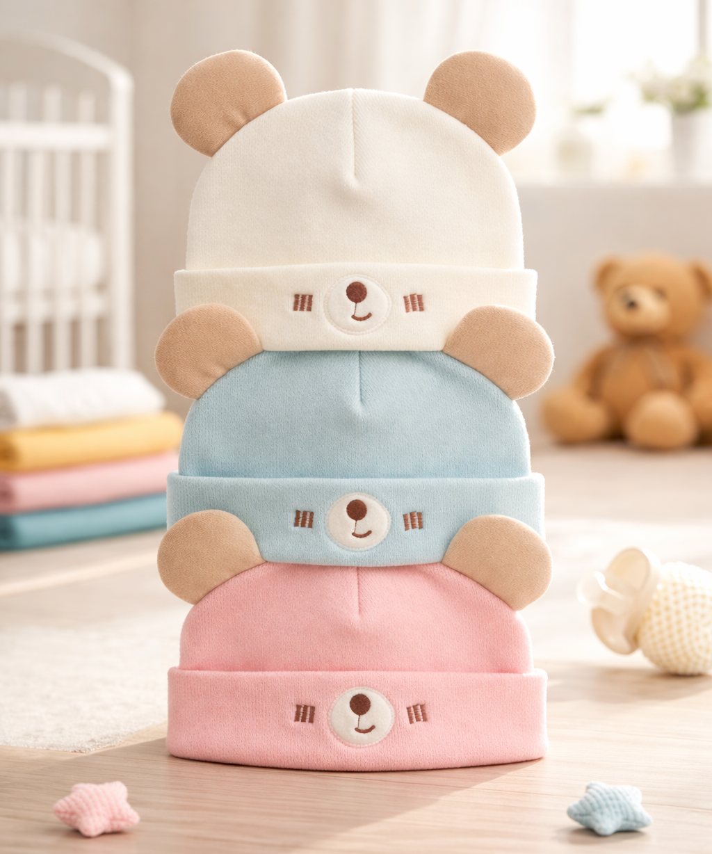 Premium Baby Beanie Cap for Babies and Kids | Imported Fleece Fabric