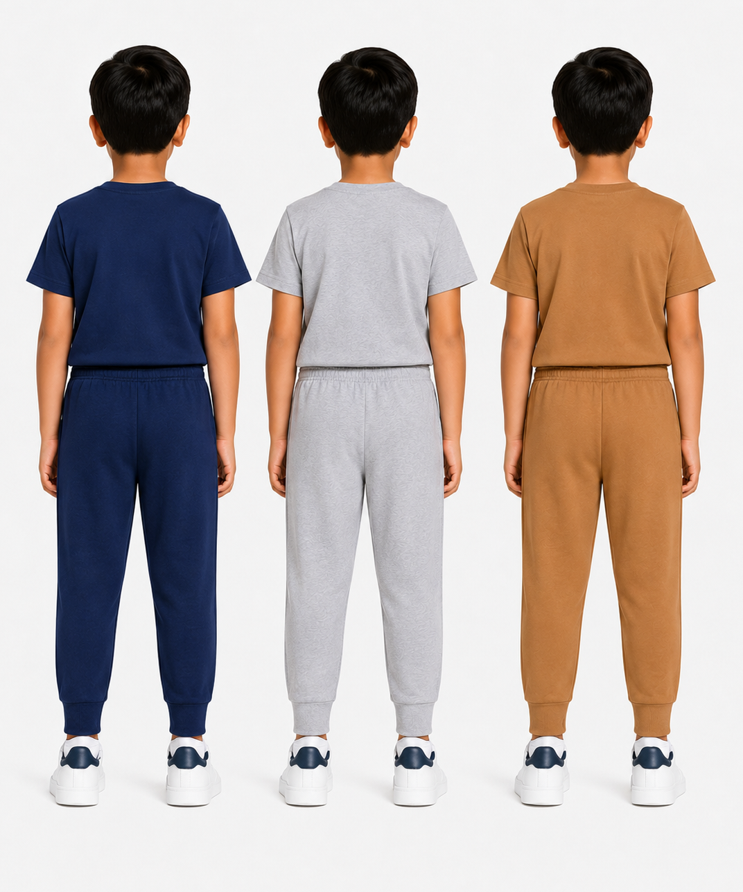 Boys Graphic Printed T-Shirt & Typography Track Pant Co-Ord Set | Age 2-5 Years | Pack Of 3 Set