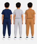Boys Graphic Printed T-Shirt & Typography Track Pant Co-Ord Set | Age 2-5 Years | Pack Of 3 Set
