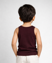 Kids Boys Color Cotton Inner Vest – Comfortable Sleeveless Undershirt ( Pack Of 5 Combo )