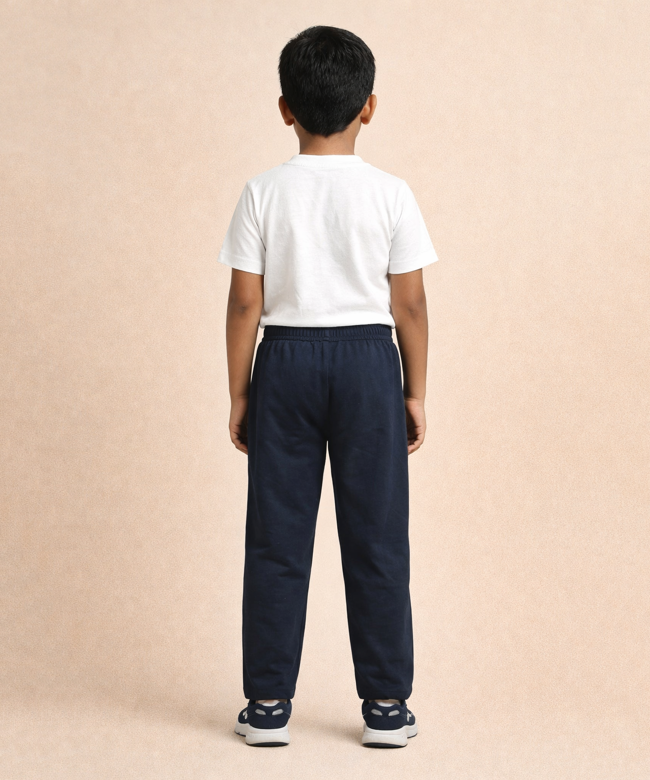 Boys Cotton Track Pant | Plain Melange Blue Color | Age 3 to 12 Years