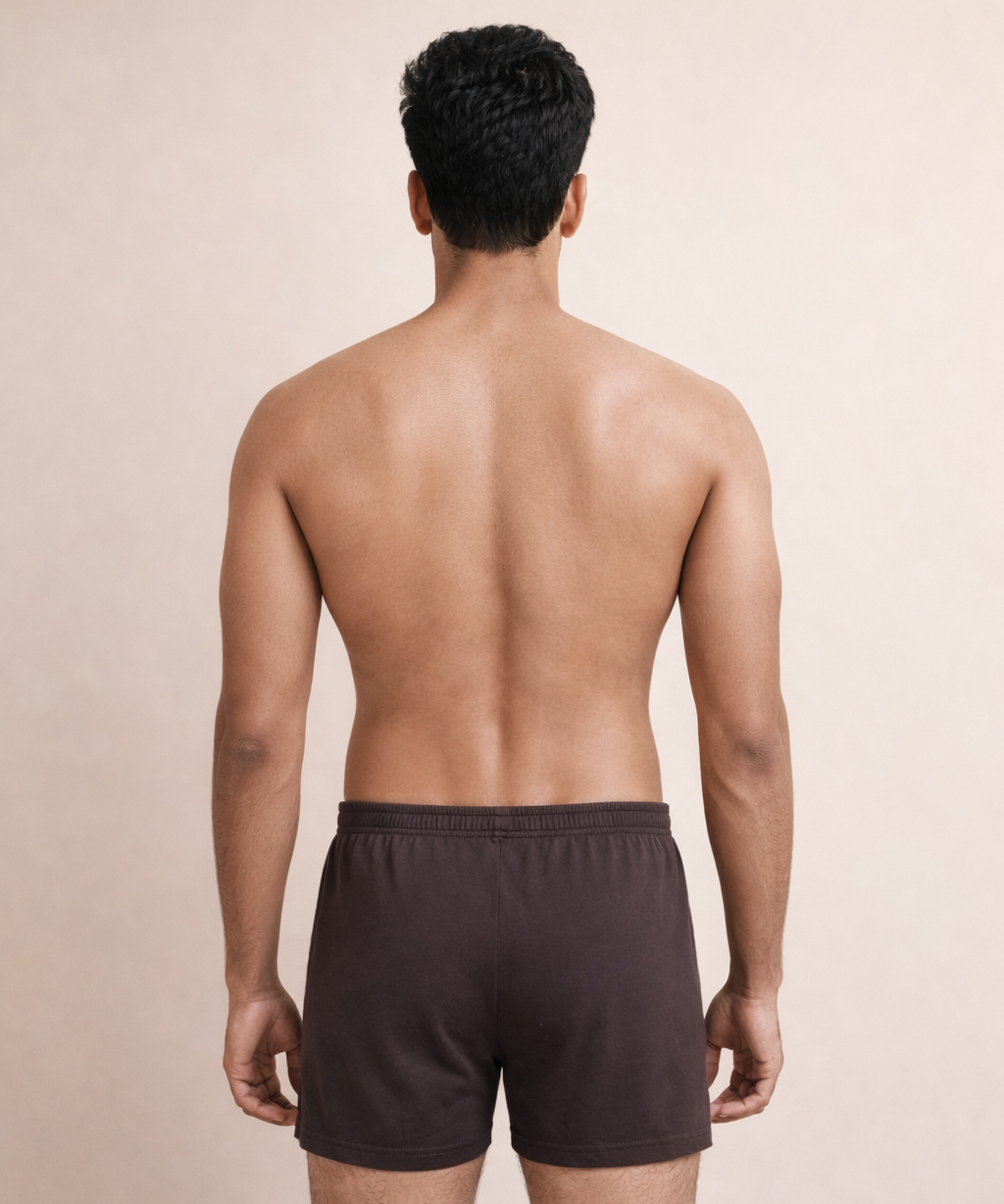 Fitto Spark Men's Fine Pocket Trunk Plain Brief 100% Pure Cotton | (Pack of 5)