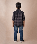 Kids Checked Cotton Shirt | Full Sleeve Casual Wear | Age 3–13 Years