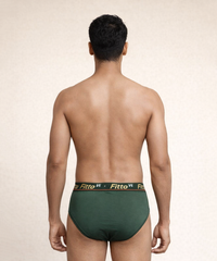 Fitto Men's Brief's Top Underwear 100% Pure Cotton | (Pack of 5)