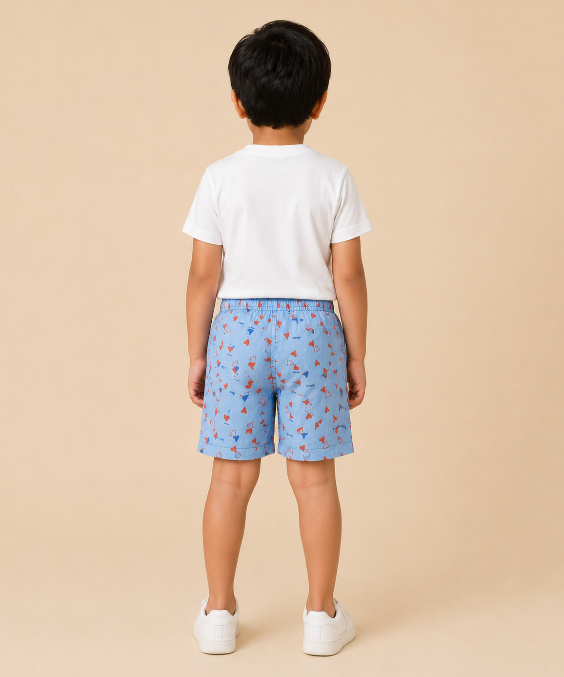 Kids Printed Cotton Shorts for Boys | Age - 5 to 6 Years & 7 to 8 Years | Soft Elastic Waist Casual Summer Shorts | Pack Of 1 Piece