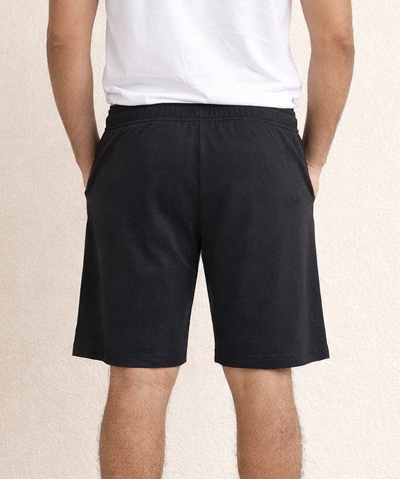 Men's Cotton Fabric Shorts for Regular Wear | Black Color | Sizes M, L, XL, 2XL | Rolls Run
