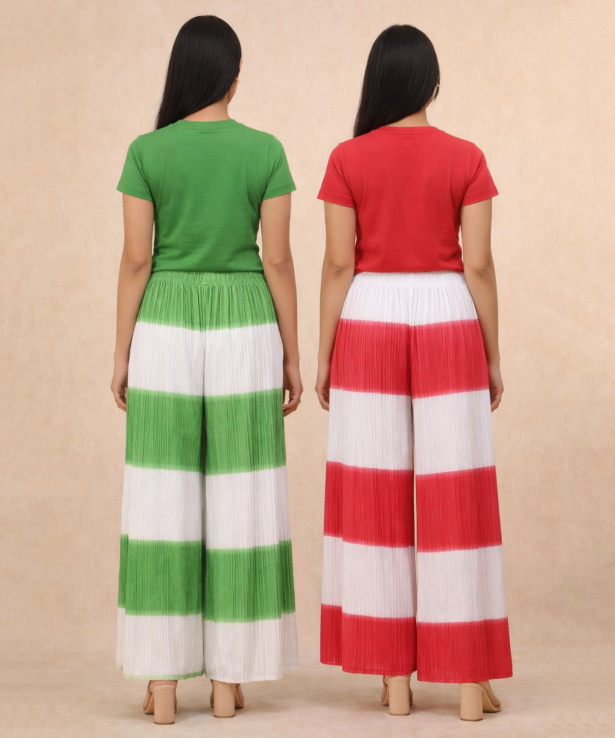 Stripes Palazzo Pant | Casual Night wear for Women (Pack of 2)
