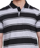 Mens Polo or Collar Stripes Tshirt with Pocket (Pack of 2)