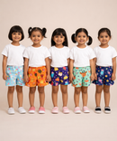 Girls Kids Pure Cotton Printed Shorts with Elastic Age 0 To 4 Years (Pack of 10)