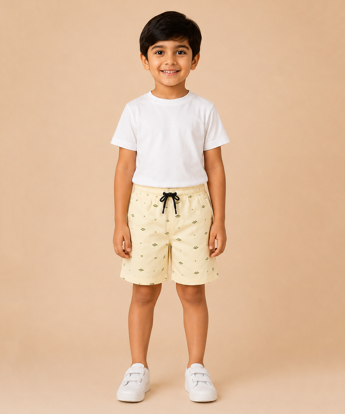 Kids Printed Cotton Shorts for Boys | Age - 5 to 10 Years | Soft Elastic Waist Casual Summer Shorts | Pack Of 1 Piece