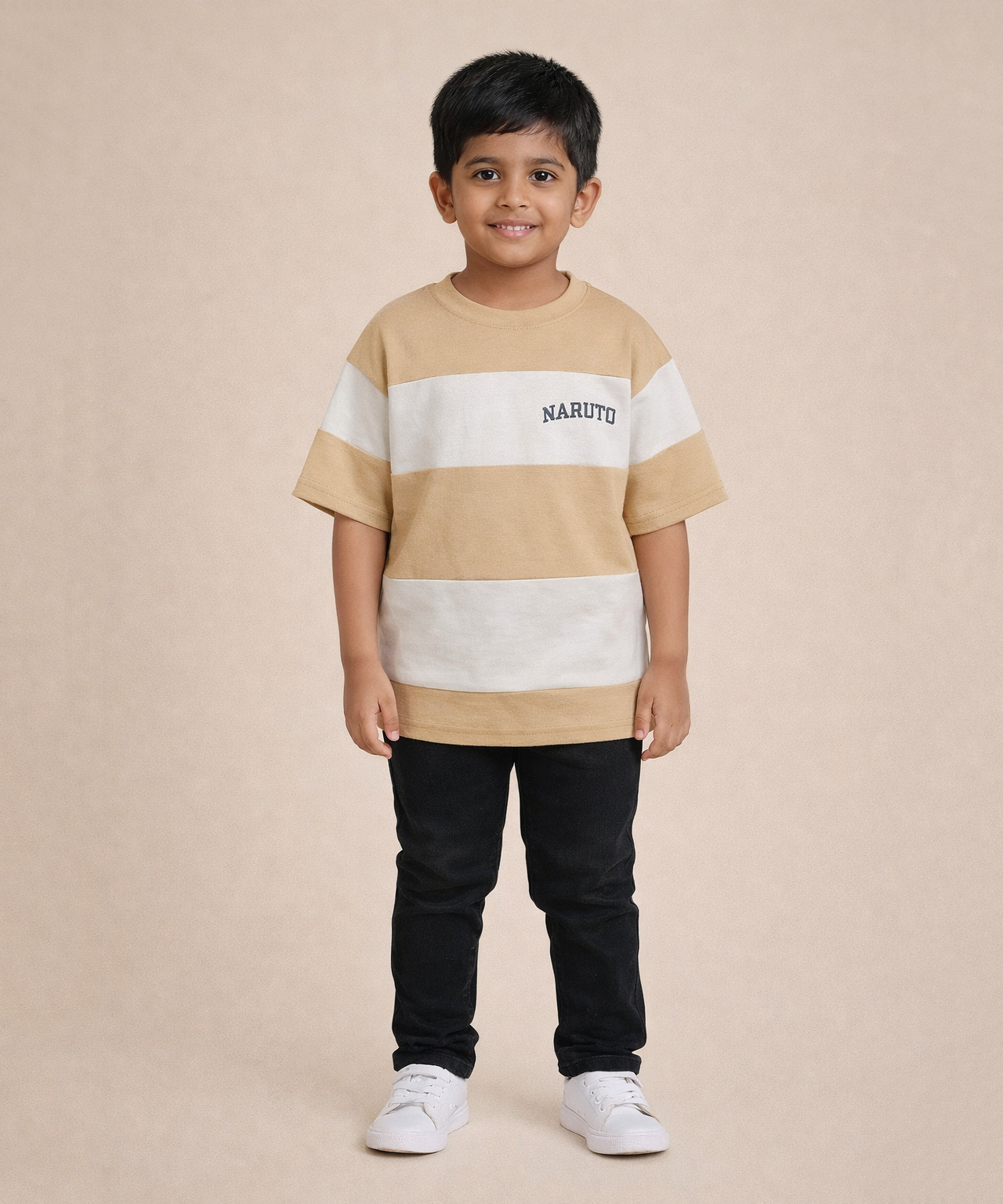 Boys Five Sleeve Cotton T-Shirt for Kids | Casual Everyday Wear