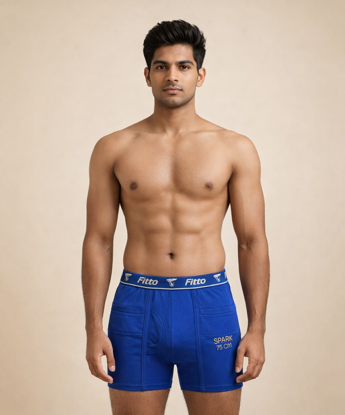 Fitto Men's Spark Fine Trunks 100% Pure Cotton | (Pack of 5)