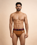 Fitto Spark Men's Brief's Red Underwear 100% Pure Cotton | (Pack of 5)