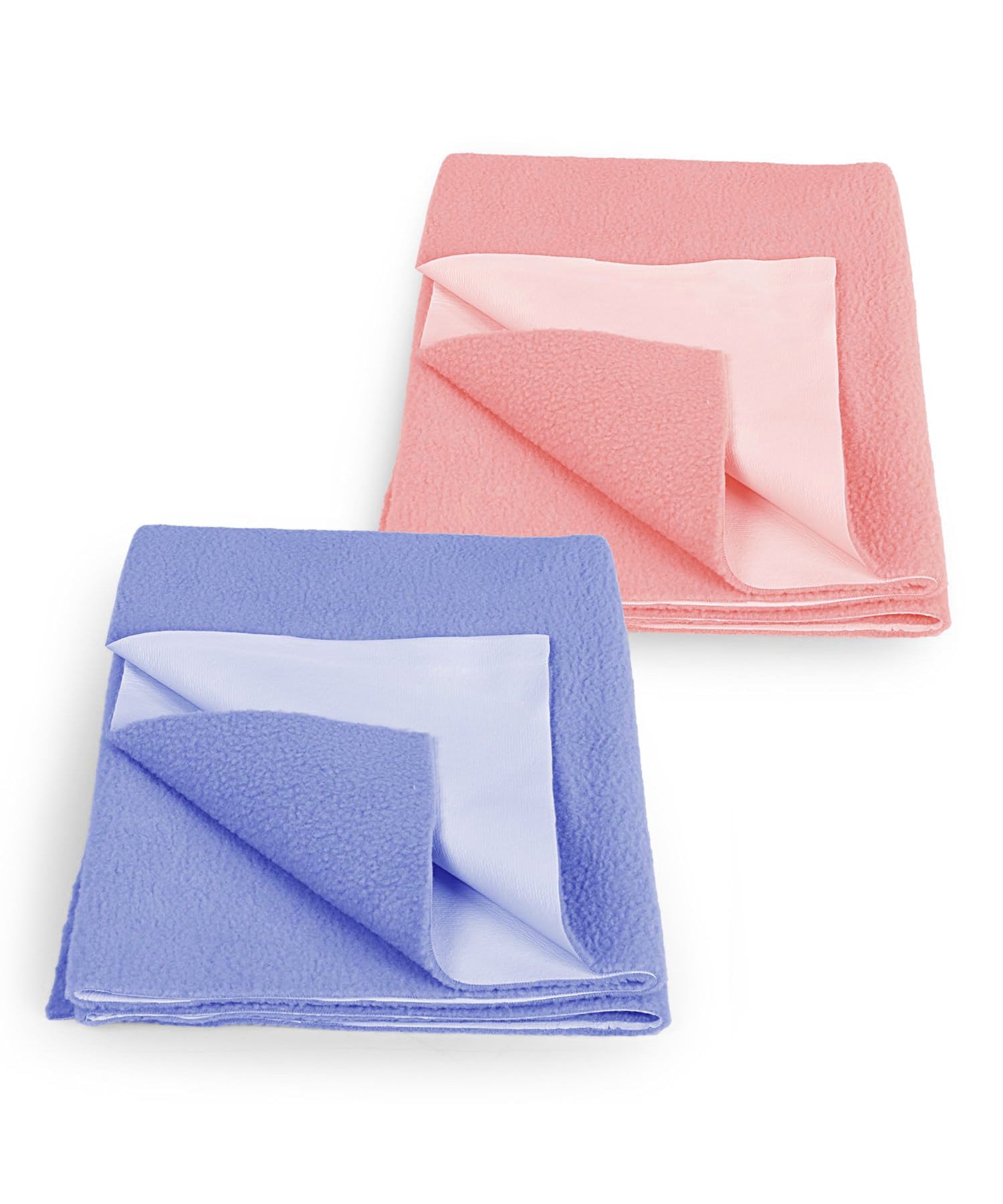 Instadry Anti-Piling Quick Dry Sheet for baby, Baby Bed Protector, Waterproof baby sheet | Fleece Fabric | Size 50x70cm (Pack of 2)