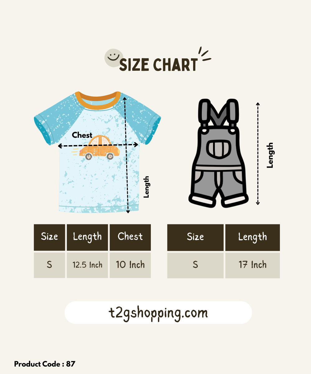 Boy & Girl Baby Printed Romper Suit Dress | Dungaree Set | 100% Pure Cotton (Pack of 3 Sets Combo) | Age 12 to 18 Months - 87
