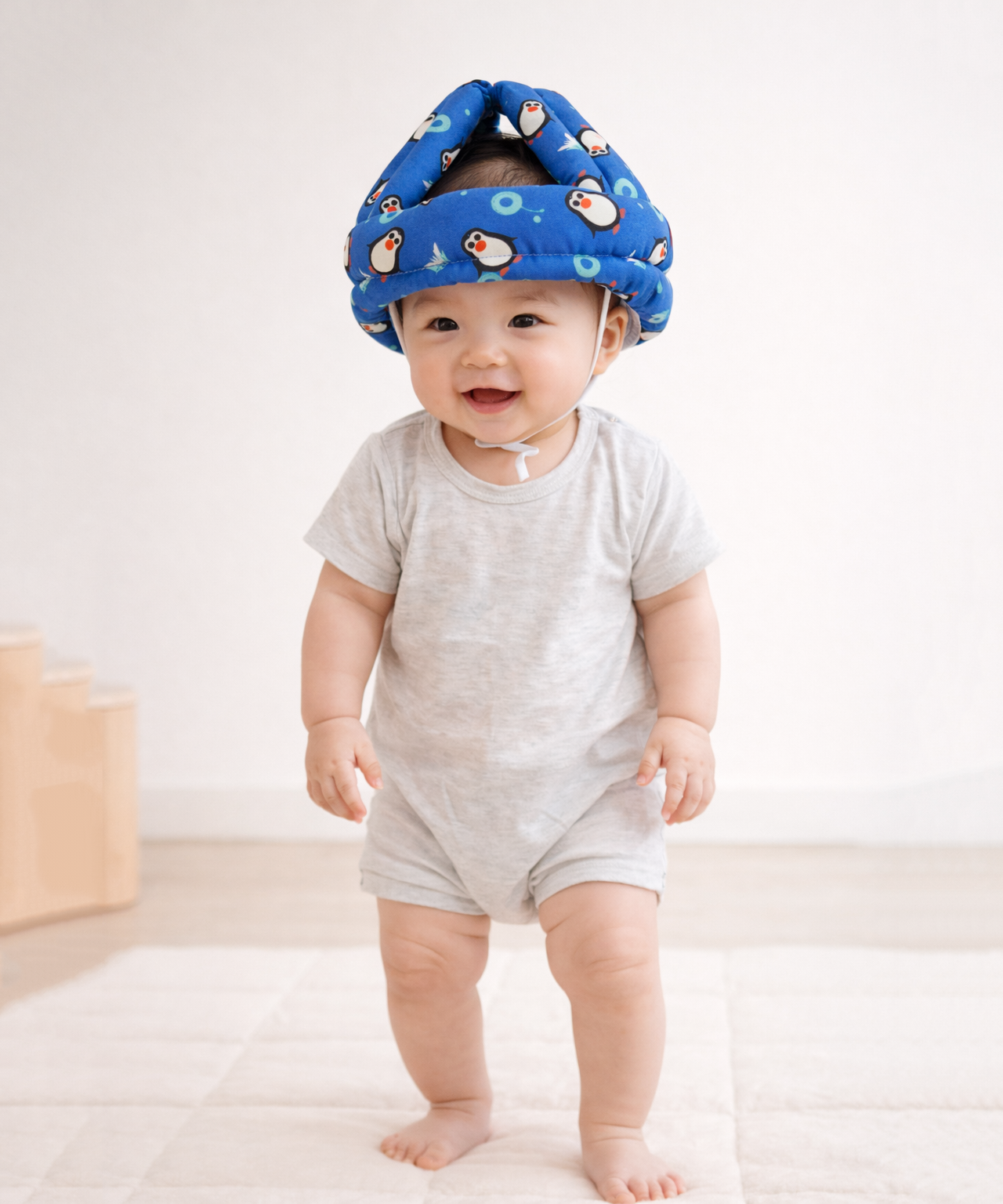 Baby Safety Helmet Head Protector | Soft Cushion Anti-Fall Protection Cap