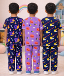 Boys Cotton Cartoon Printed Kids Co-ord Set Combo | Age 0 to 5 Years | T-shirt & Track pant (Combo Set Pack of 3)