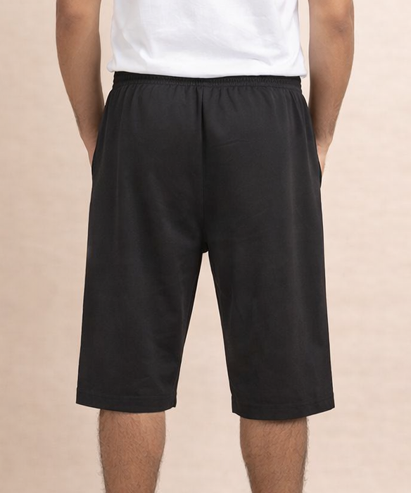 Men's Cotton Fabric 3/4 Shorts for Regular Wear | Black Color | Sizes M, L, XL, 2XL | Rolls Run