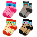 Cute Cartoon Ankle Socks for Baby Kids Casual Wear Multicolor |  Pack of 4 Combo