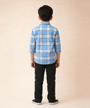 Kids Checked Cotton Shirt | Full Sleeve Casual Wear | Age 3–13 Years