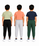 Boys Graphic Printed T-Shirt & Typography Track Pant Co-Ord Set | Age 2-5 Years | Pack Of 3 Set