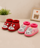 Baby Cartoon Printed Soft Sole Booties Shoes for Infants & Toddlers | Pack of 2 Pairs Set Combo