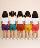Pure Cotton Plain Shorts for Boys Kid with Elastic Age 1 to 4 Years (Pack of 10)